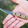 TOPS Tick Fixed Blade 1095HC Steel Tan G10 Handle USA Made