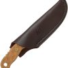 TOPS Tex Creek 69 Fixed Blade Knife 1095 Steel Tan