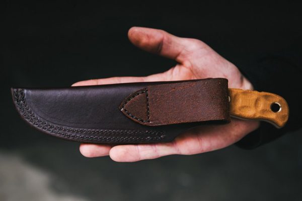 TOPS Tex Creek 69 Fixed Blade Knife 1095 Steel Tan