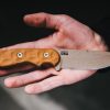 TOPS Tex Creek 69 Fixed Blade Knife 1095 Steel Tan