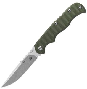 TOPS Tex Creek Slip Joint Folding Knife M390 OD Green G10