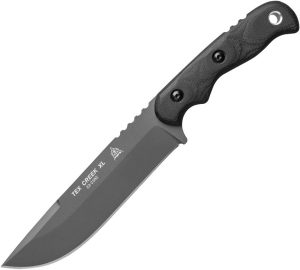 TOPS TEX Creek XL Fixed Blade 1095HC Steel Black Micarta