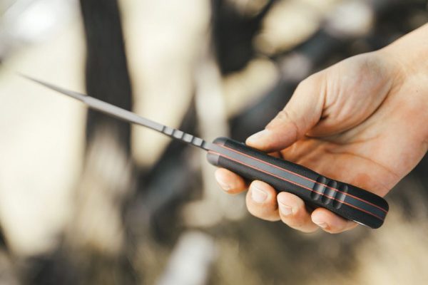 TOPS TEX Creek XL Fixed Blade 1095HC Steel Black Micarta