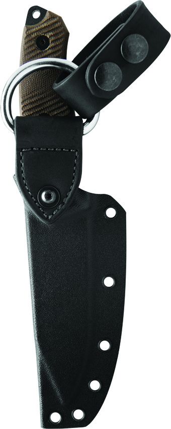 TOPS Trail Seeker Fixed Blade 1095HC Steel Green Micarta Knife