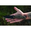 TOPS Trail Seeker Fixed Blade 1095HC Steel Green Micarta Knife