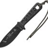 TOPS Lite Trekker Survival Fixed Blade 1095 Steel Black