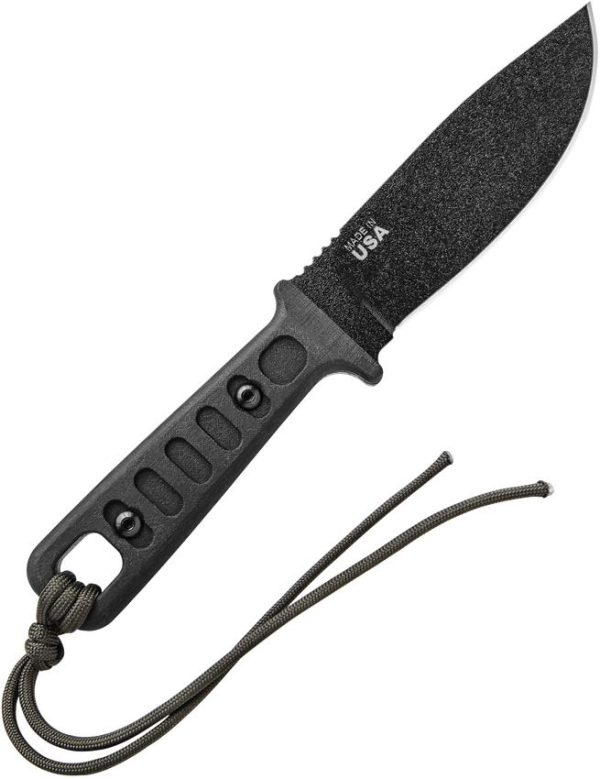 TOPS Lite Trekker Survival Fixed Blade 1095 Steel Black