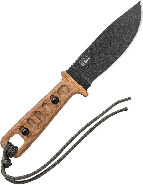 TOPS Lite Trekker Survival Fixed Blade 1095 Steel USA Made