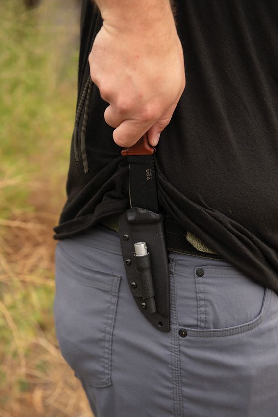 TOPS Lite Trekker Survival Fixed Blade 1095 Steel USA Made