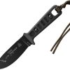 TPTLT02.jpg TOPS Lite Trekker Black Fixed Blade Knife 1095HC Steel