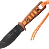 TOPS Lite Trekker Fixed Blade Knife 1095HC Hunter Orange