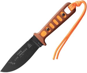 TOPS Lite Trekker Fixed Blade Knife 1095HC Hunter Orange