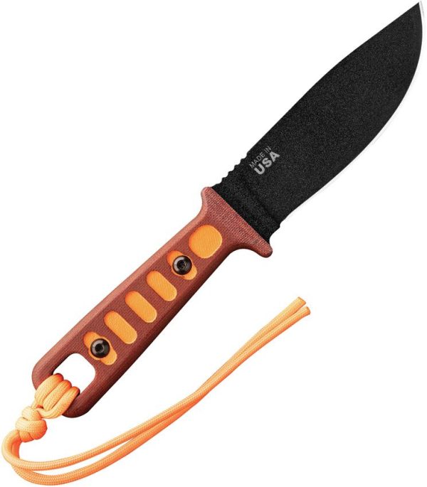 TOPS Lite Trekker Fixed Blade Knife 1095HC Hunter Orange