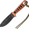 TOPS Lite Trekker Operator Black Fixed Blade 1095HC Steel