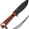TOPS Lite Trekker Operator Black Fixed Blade 1095HC Steel