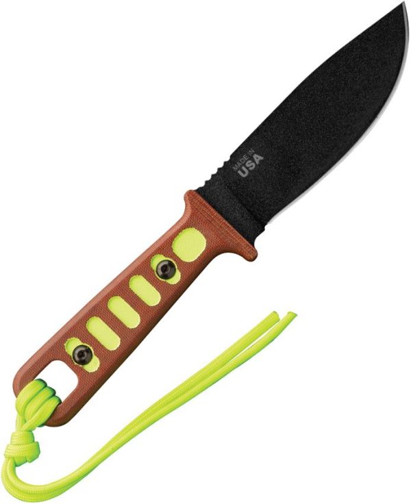TOPS Lite Trekker Green Fixed Blade Knife 1095HC Steel