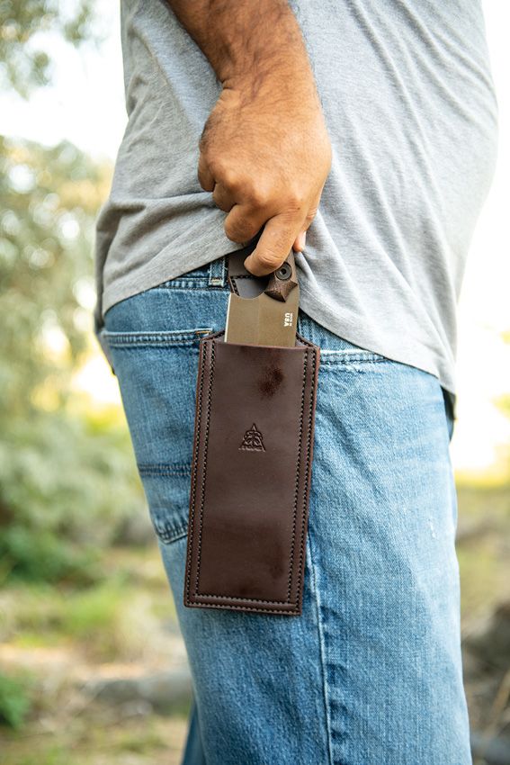 TOPS Nata Fixed Blade 6.5" 1095HC Steel Micarta Handle