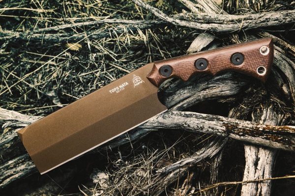 TOPS Nata Fixed Blade 6.5" 1095HC Steel Micarta Handle