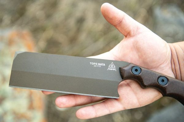 TOPS Nata Fixed Blade 6.5" 1095HC Steel Micarta Handle