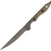 TOPS Lions Toothpick Fixed Blade 4" High Carbon Steel Knife USA