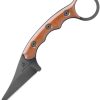 TOPS Poker Fixed Blade 1095HC Steel Micarta Handle Kydex Sheath
