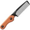 TOPS Tac Rake Beard Comb Black Tan Micarta EDC Grooming Tool