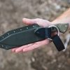 TOPS Tundra Wolf Fixed Blade 1095HC Steel Green Micarta