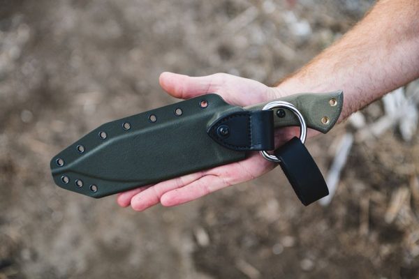 TOPS Tundra Wolf Fixed Blade 1095HC Steel Green Micarta