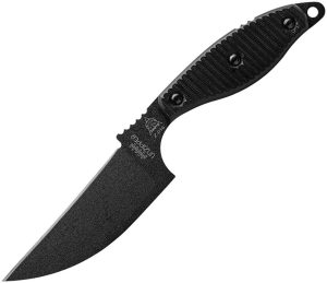 TOPS Unzipper Fixed Blade Knife 1095HC Steel Black G10