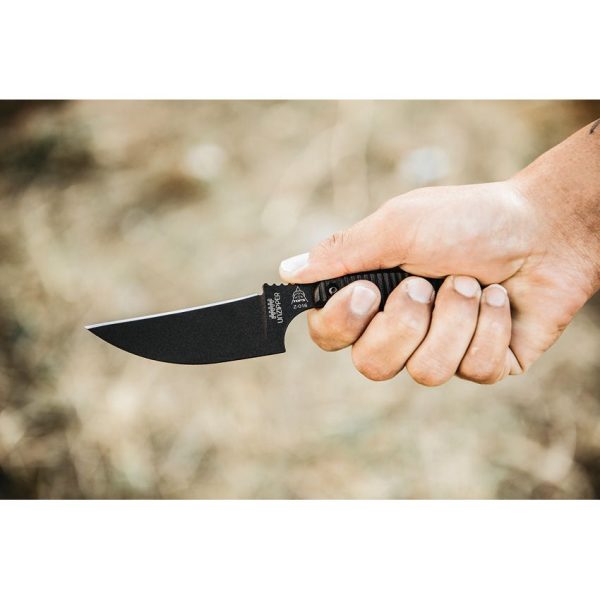 TOPS Unzipper Fixed Blade Knife 1095HC Steel Black G10