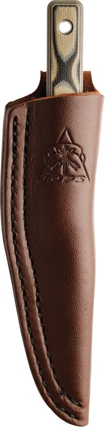 TOPS Wood Nymph Fixed Blade 1095HC Steel Black Tan G10