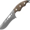 TOPS Wind Runner Fixed Blade Knife 3.5" 1095HC Gray Cerakote