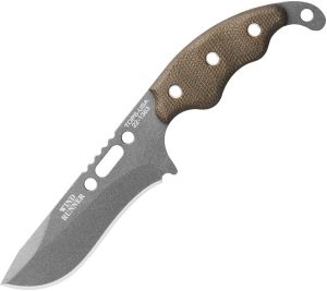 TOPS Wind Runner Fixed Blade Knife 3.5" 1095HC Gray Cerakote