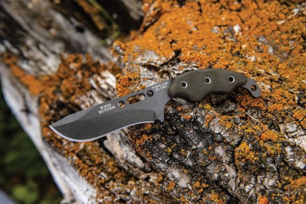 TOPS Wind Runner Fixed Blade Knife 3.5" 1095HC Gray Cerakote