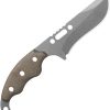 TOPS Wind Runner Fixed Blade Knife 3.5" 1095HC Gray Cerakote