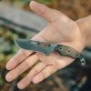 TOPS Wind Runner Fixed Blade Knife 3.5" 1095HC Gray Cerakote