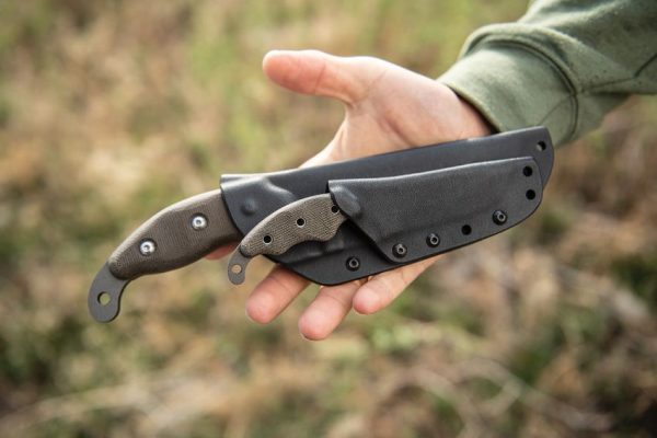 TOPS Wind Runner Piggyback Combo Fixed Blade 1095HC Gray