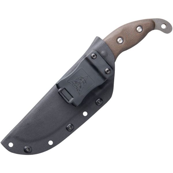 TOPS Wind Runner XL Fixed Blade Knife 1095HC Gray Tungsten