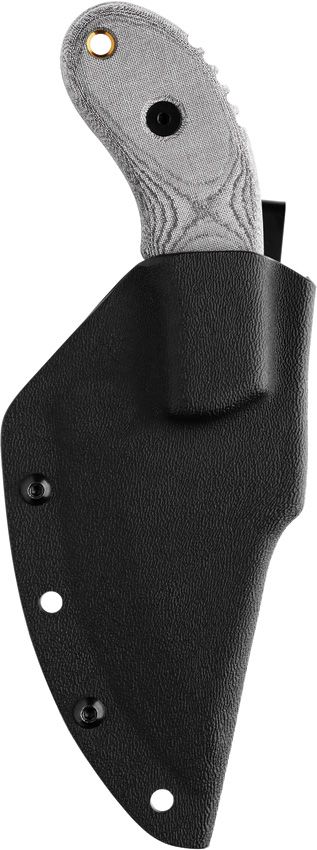 TOPS Wolf Pup XL Fixed Blade 1095 Carbon Steel Black Micarta