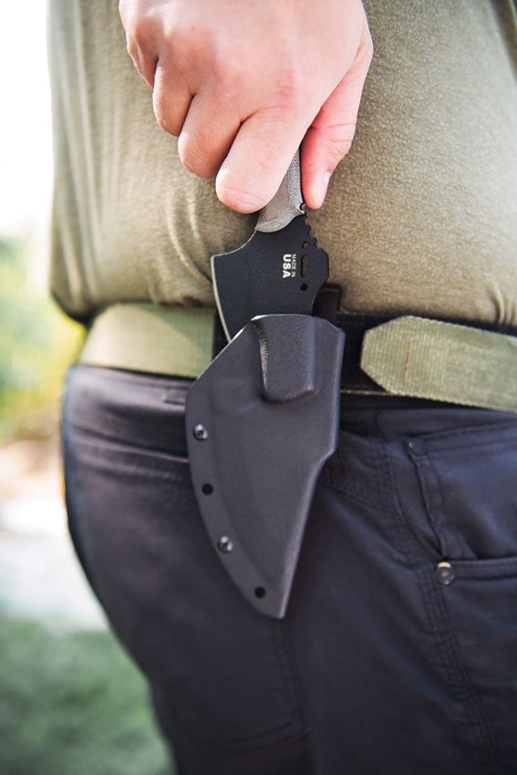 TOPS Wolf Pup XL Fixed Blade 1095 Carbon Steel Black Micarta