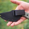 TOPS Wolf Pup XL Fixed Blade 1095 Carbon Steel Black Micarta