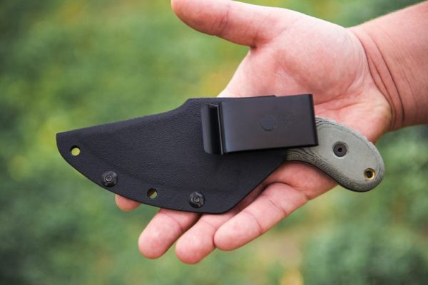 TOPS Wolf Pup XL Fixed Blade 1095 Carbon Steel Black Micarta