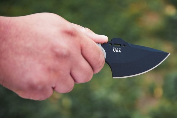 TOPS Wolf Pup XL Fixed Blade 1095 Carbon Steel Black Micarta