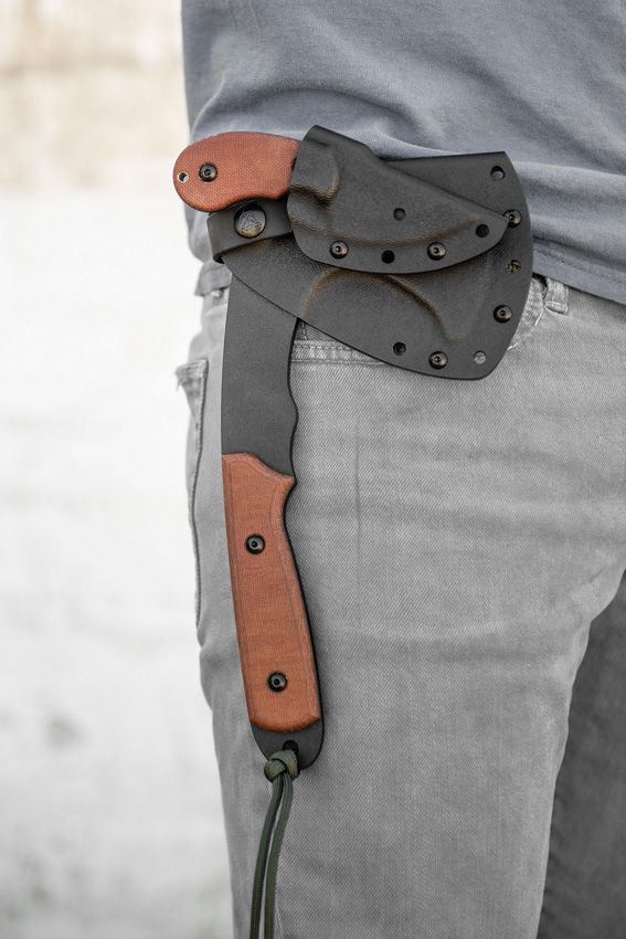 TOPS Wolf Pax 2 Combo Fixed Blade Axe 1095 Steel USA