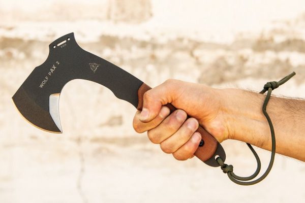 TOPS Wolf Pax 2 Combo Fixed Blade Axe 1095 Steel USA