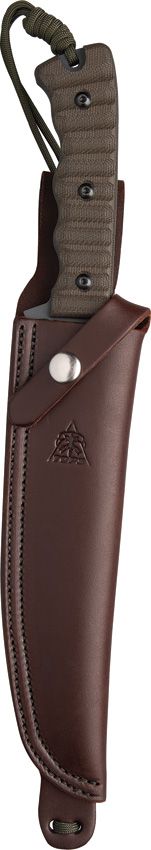 TOPS Wild Pig Hunter Fixed Blade Knife 8in 1095HC Steel Gray