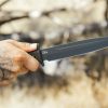 TOPS Wild Pig Hunter Fixed Blade Knife 8in 1095HC Steel Gray