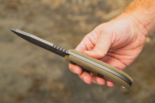 TOPS Wilderness Guide '23 Fixed Blade 1095HC Gray Cerakote