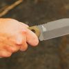 TOPS Wilderness Guide '23 Fixed Blade 1095HC Gray Cerakote