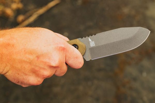 TOPS Wilderness Guide '23 Fixed Blade 1095HC Gray Cerakote